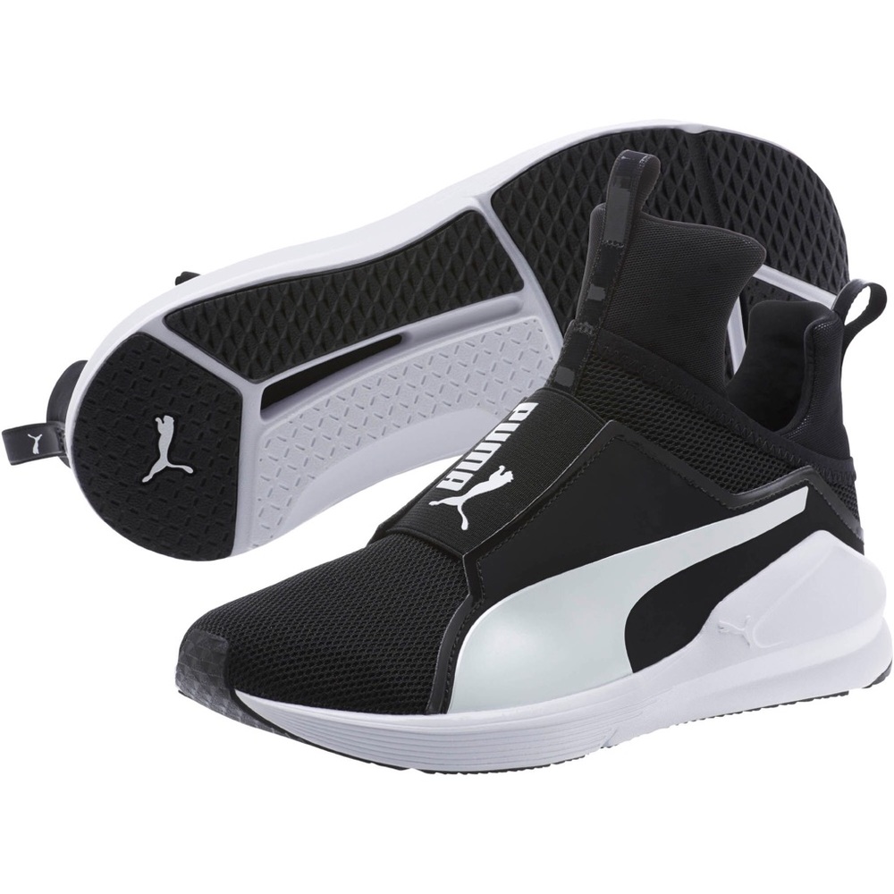 Women’s black and white puma fierce sneakers! Sz 8